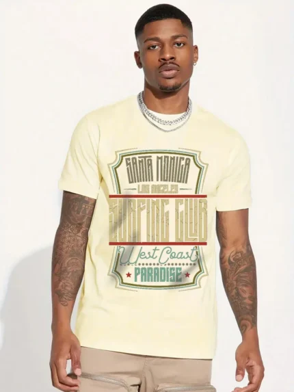 【SKKK】220g printed men’s oversized T-shirt, 100% cotton, comfortable choice