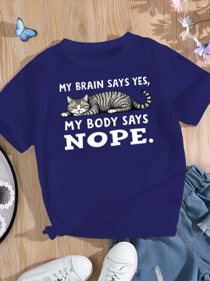 【SKKK】220g printed women’s oversized T-shirt, 100% cotton, comfortable choice