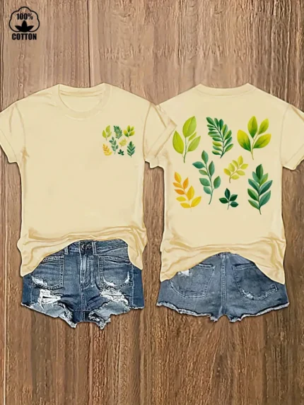 【SKKK】 220g printed women’s T-shirt, 100% cotton, comfortable choice