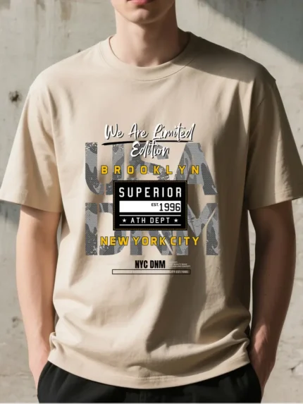 【SKKK】 220g printed men’s T-shirt, 100% cotton, comfortable choice