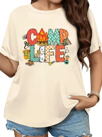 【SKKK】 220g printed women’s T-shirt, 100% cotton, comfortable choice