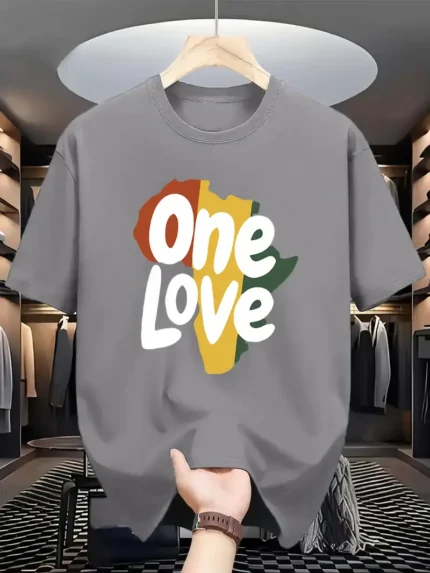 【SKKK】220g printed men’s oversized T-shirt, 100% cotton, comfortable choice